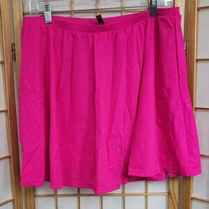 Torrid hot pink swim skirt size 2X EUC